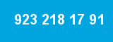 923 218 17 91 923 218 17 91